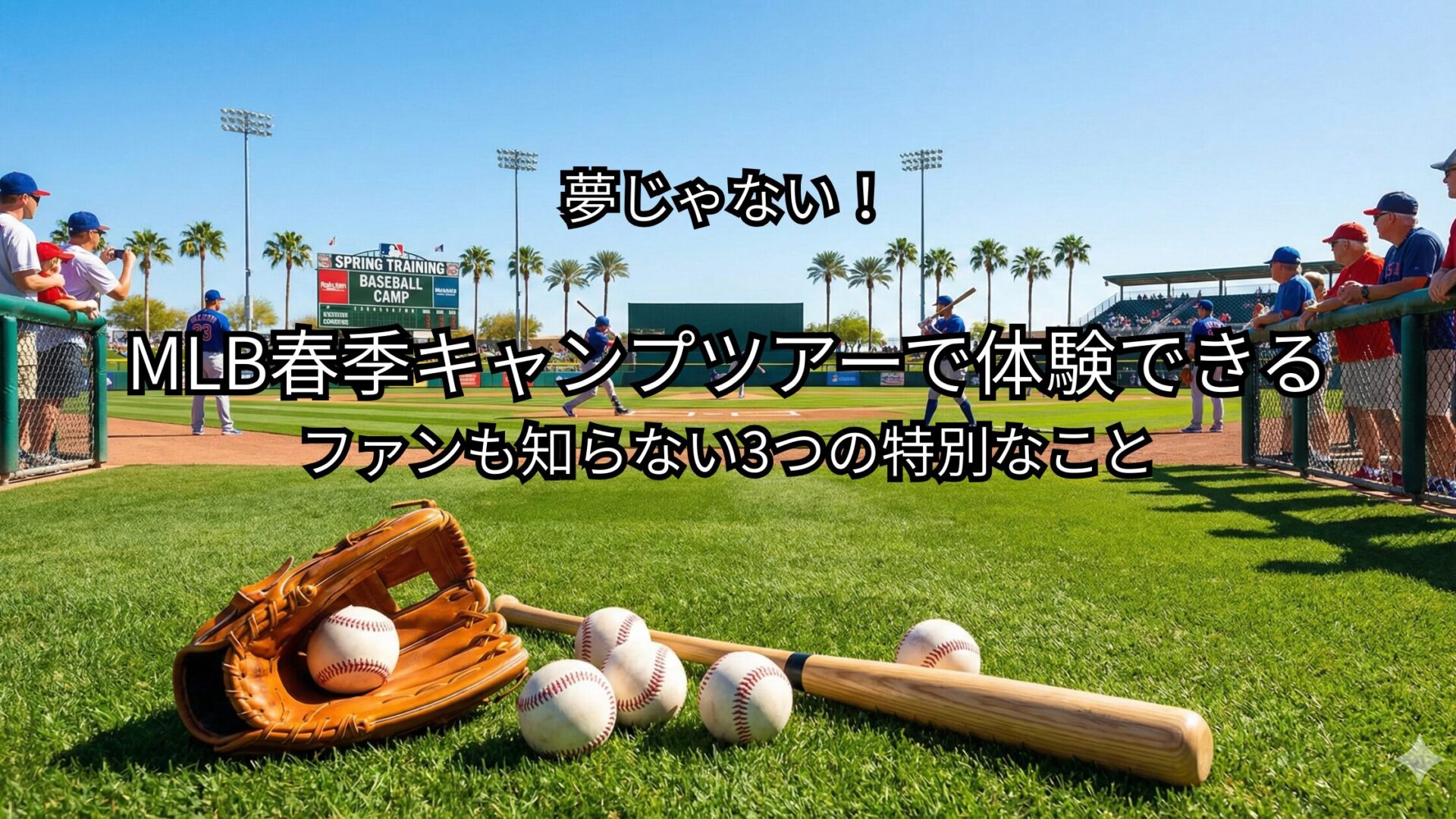 夢じゃない！MLB春季キャンプツアーで体験できる、ファンも知らない3つの特別なこと