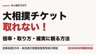 大相撲のチケットが取れない！倍率と取り方5ルート・確実に観戦する方法を添乗員25年が解説【2026年9月場所】