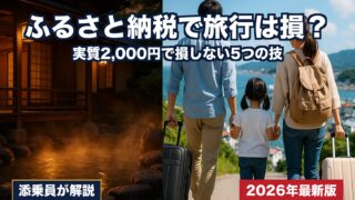 ふるさと納税で旅行は損？実質2,000円で損しない5つの技を添乗員25年が解説