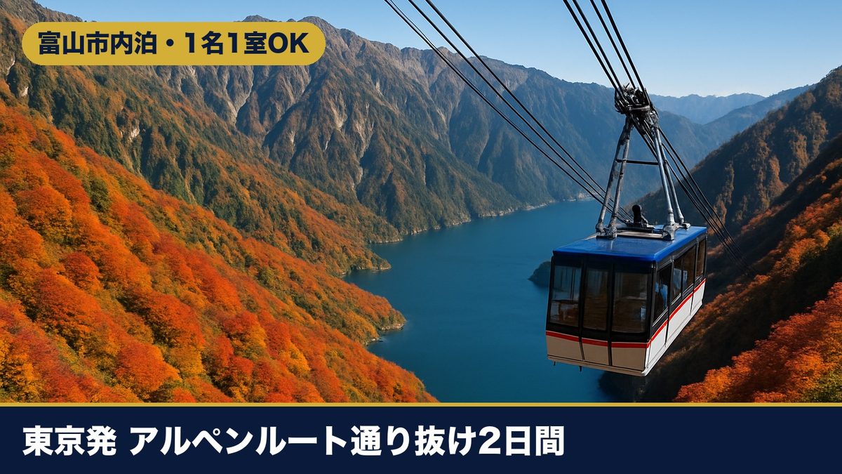 東京駅発 立山黒部アルペンルート完全通り抜け2日間のイメージ